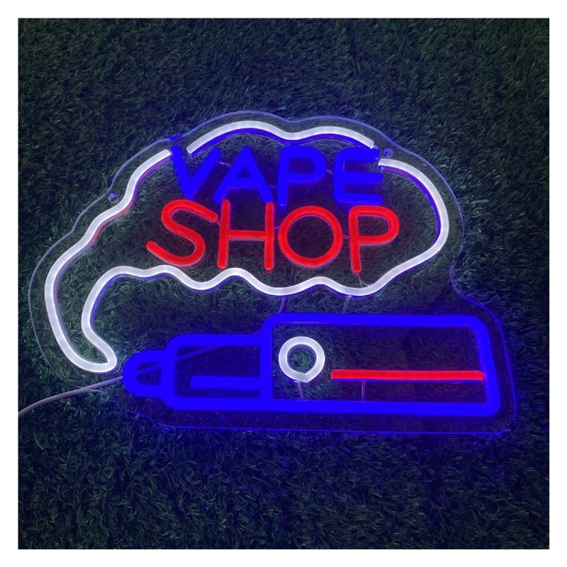 Vaping Shop - Letreiro Neon para Negócio de Vape,