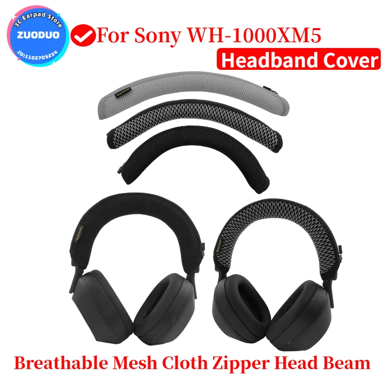 Sony Headphone Wh-1000Xm5 - Para sony WH-1000XM5 malha respirável pano