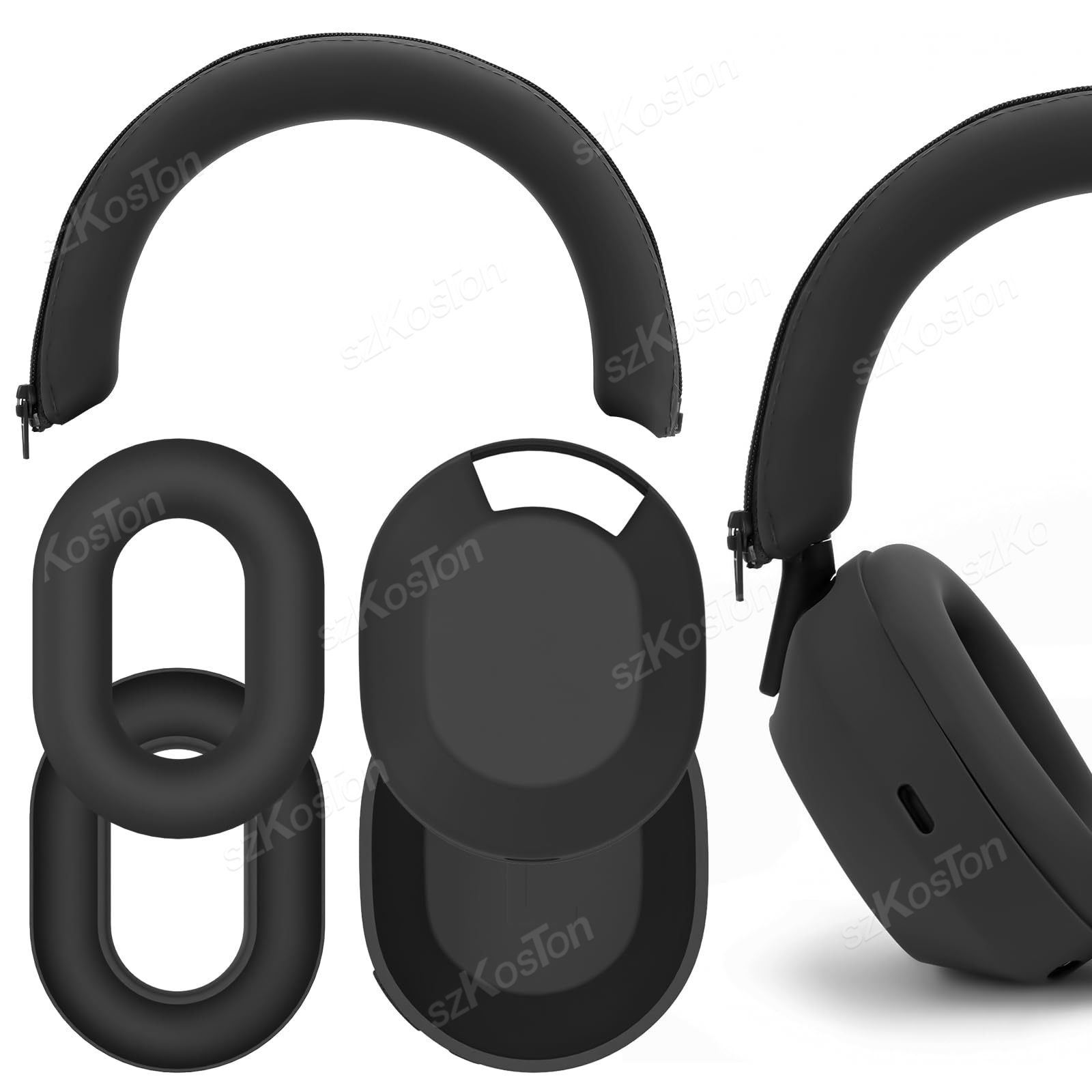 3-em-1 capa protetora de silic - Sony Headphone Wh-1000Xm5 avaliação e preço