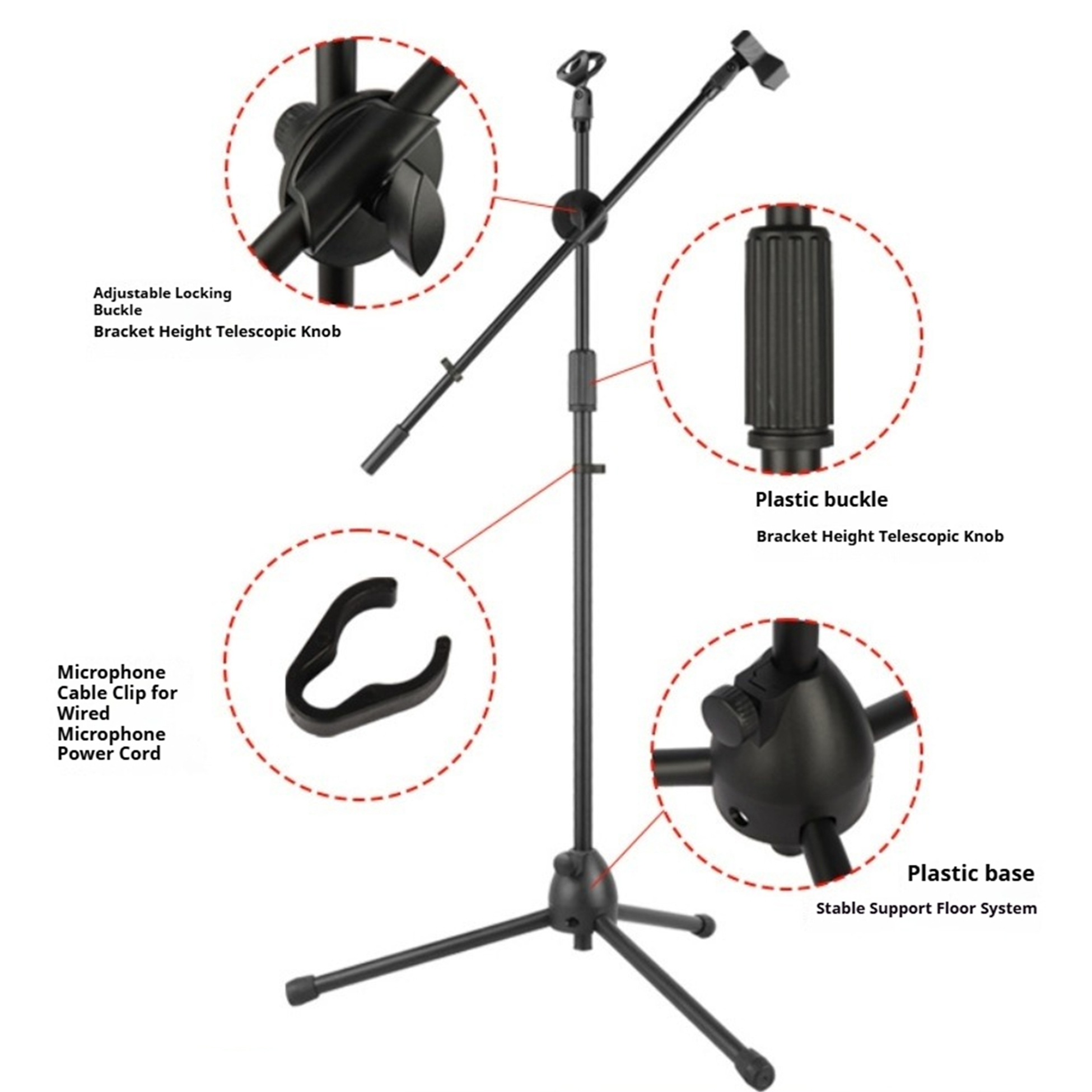 Suporte de Microfone de Chão c - Shure Mic Sm58 avaliação e preço