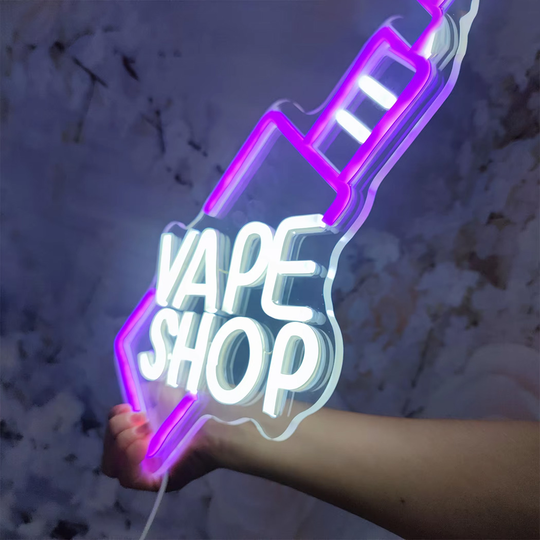 Vape shop led sinal de néon ap - Vaping Shop avaliação e preço