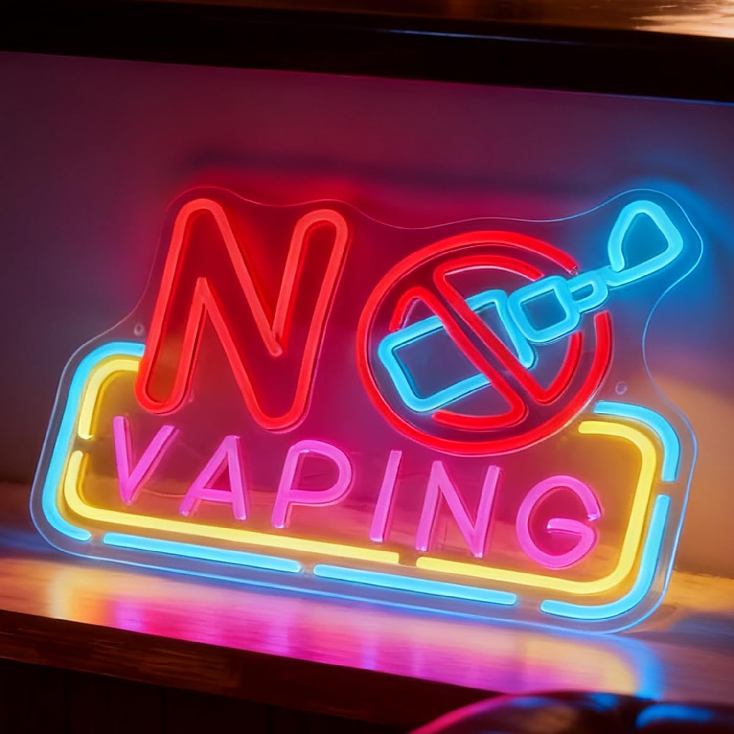 Letreiro de Neon LED 'No Vapin - Vaping Shop avaliação e preço