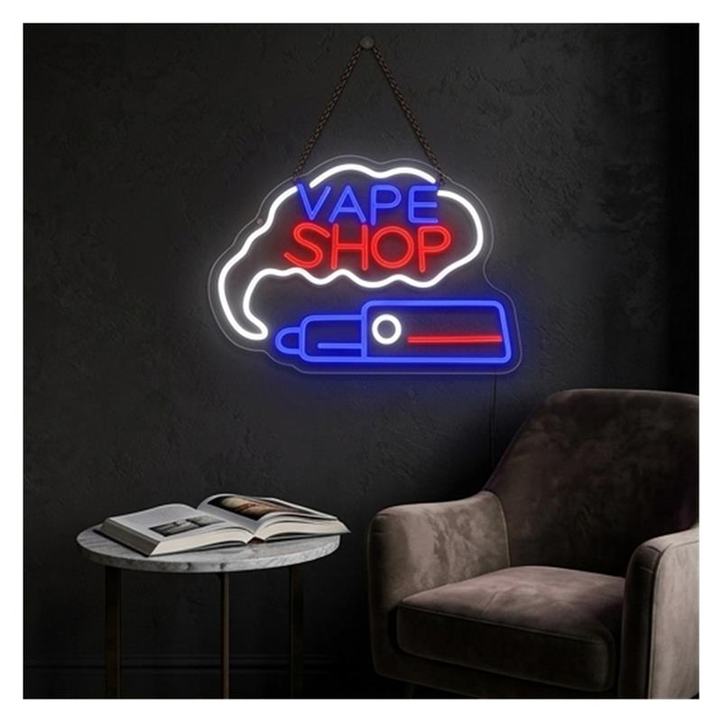 Letreiro Neon para Negócio de  - Vaping Shop avaliação e preço